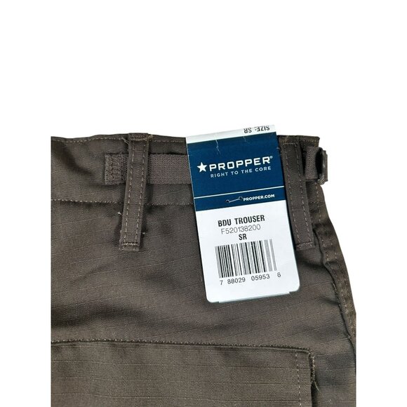 NEW Propper BDU Trouser Pants Sheriff's Brown Sz SR Small Reg Button Fly Cargo - Picture 12 of 16